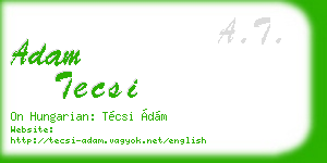 adam tecsi business card